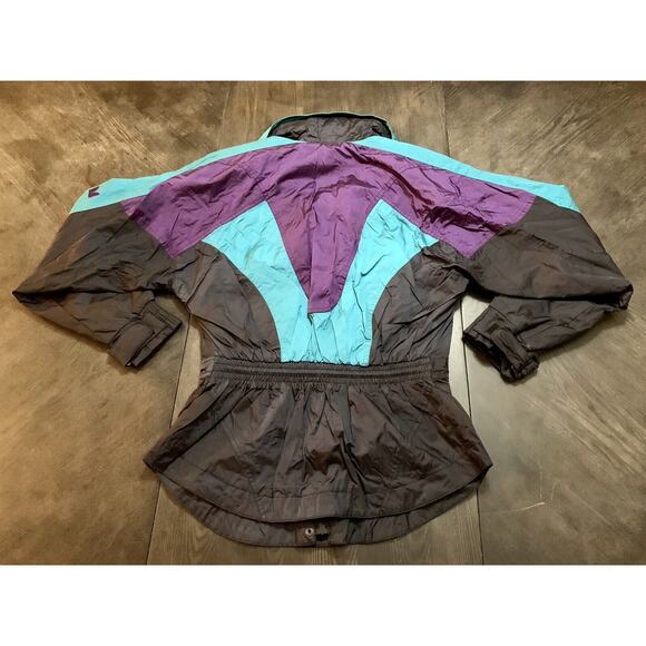 Vtg Couloir Ski Coat Jacket Fabric Entrant GII Insulated Full Zip Sz M Womens 8 - Picture 11 of 11